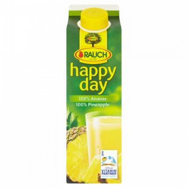 Happy Day gyümölcslé 100% 1l ananász dobozos