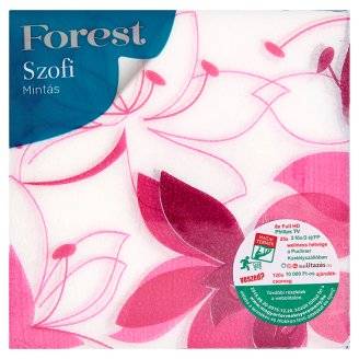 Sofidel Forest Szofi mintás szalvéta 33 x 33mm 1 rétegû 45db