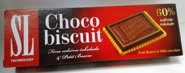 SL Choco Biscuit 125g Tejcsokoládéval mártott keksz