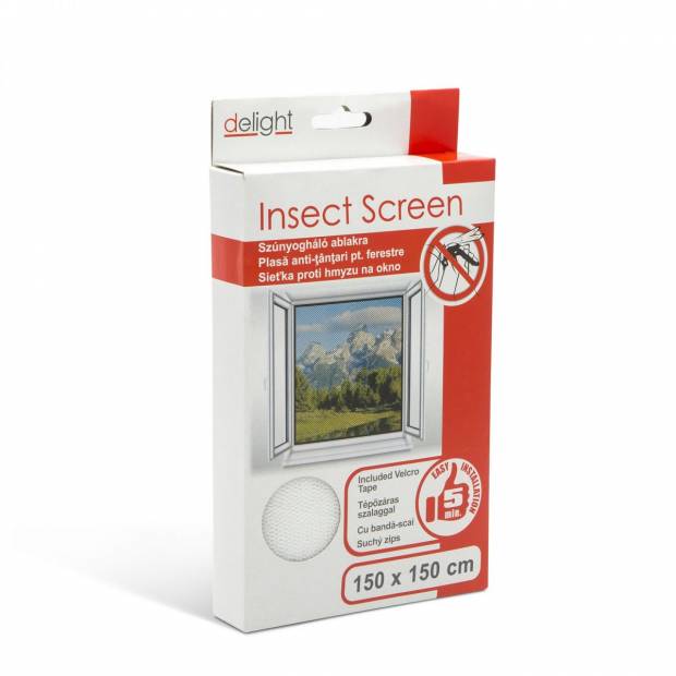 Szúnyogháló ablakra - fehér150*150