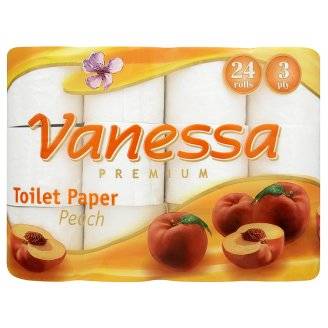 Vanessa toalettpapír 3 rétegû 24 tekercs Peach Prémium