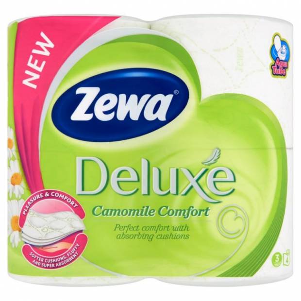 Zewa Deluxe toalettpapír 3 réteg 4 tekercs kamilla illat