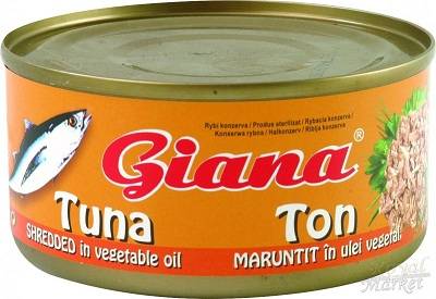 Giana aprított tonhal olajban 130gTT /185g