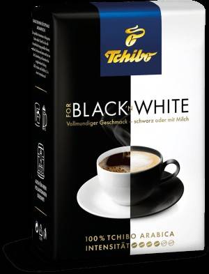 Tchibo Black & White kávé 250g õrölt