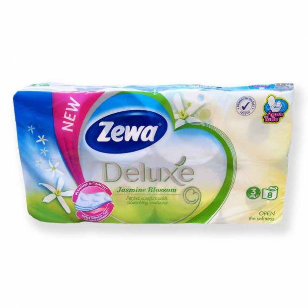 Zewa Deluxe toalettpapír 3 réteg 8 tekercs jázmin illat