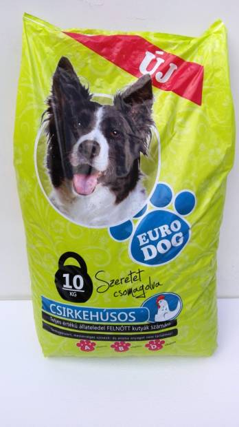 Euro Dog száraz kutyaeledel 10kg csirke