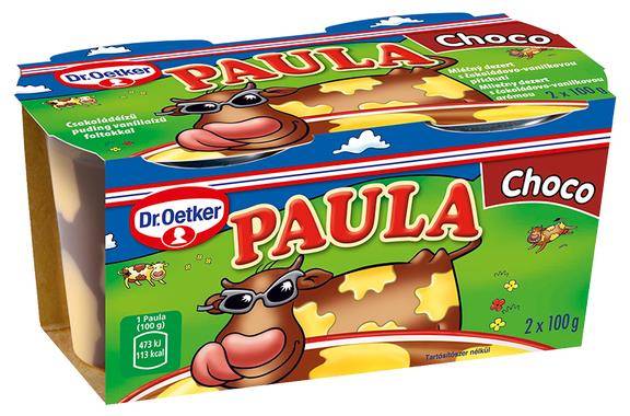 Dr. Oetker Paula csokoládés puding vaníliás foltokkal 2x100g