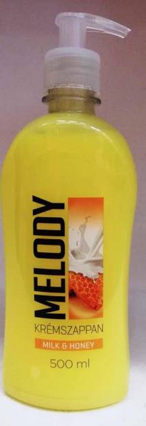 Melody folyékony szappan pumpás 500ml Milk-Honey