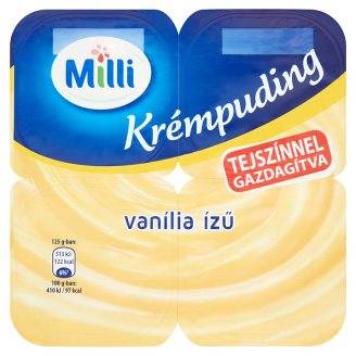 Milli krémpuding 4*125g vanília