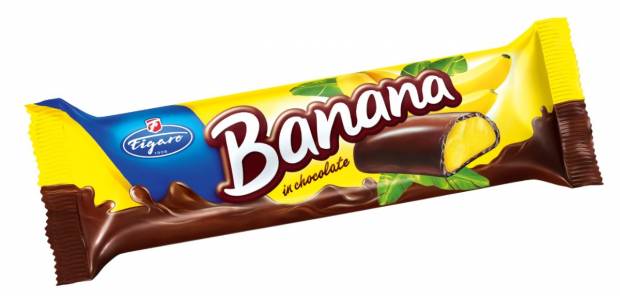 Choco Banana 20g Étcsokiba mártott banán ízû szelet
