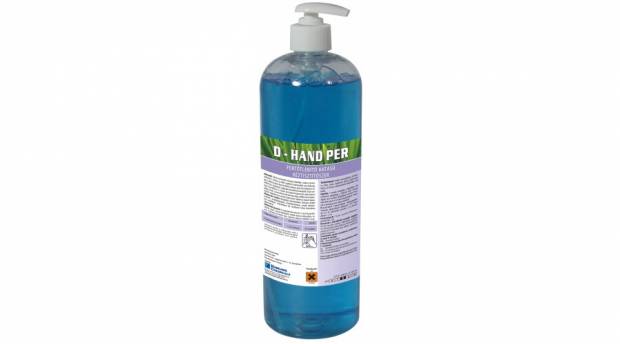 D-Hand Per fertõtlenítõs pumpás folyékony szappan 1l