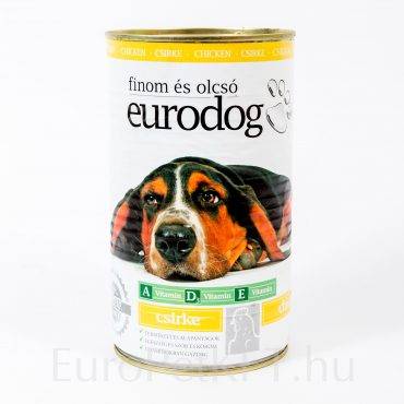 Euro Dog kutya konzerv 1,24kg csirke