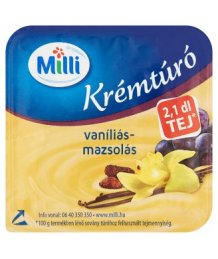 Milli krémtúró 90 g vaníliás-mazsolás