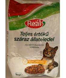 Reál száraz macskaeledel 1kg csirkés