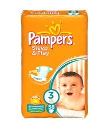 Pampers Sleep & Play Midi Pelenka 58db-os