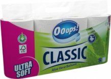 OOOPS toalettpapír 3 rétegû 8 tekercs aloe vera classic