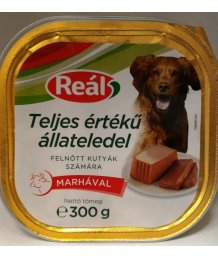 Reál Teljes értékû kutyaeledel alutálkás marha 300g