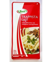 Reál szeletelt sajt 125g natúr trappista