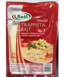 Reál szeletelt sajt 125g füstölt trappista