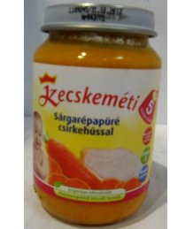 Kecskeméti bébiétel 190g sárgarépapüré csirkehússal (5 hó)