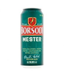 Borsodi Mester dobozos sör 0,5l