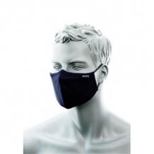 maszk, kétrétegű antimikrobiális orrnyereg borítással, 25db, navy kék