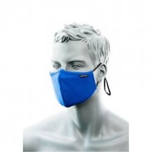 maszk, kétrétegű antimikrobiális orrnyereg borítással, 25db, royal kék