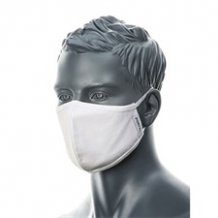 maszk, kétrétegű antimikrobiális, 25db, fehér