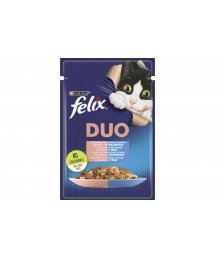 FELIX FANTASTIC DUO Lazac-szardínia aszp.nedves macskaeledel 85g