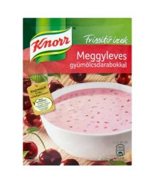 Knorr Frissítõ Ízek meggyleves gyümölcsdarabokkal 56g