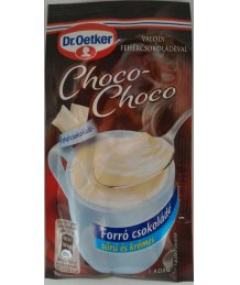 Dr.Oetker Choco-Choco forró csokoládé 34g Fehércsoki