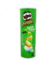 Pringles chips 165g sour cream and onion