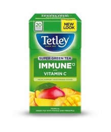 Tetley Immune gyümölcstea C vitaminnal citrom-gyömbér 20x2g