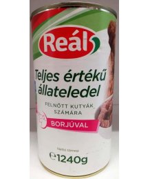 Reál kutya konzerv 1240g borjú