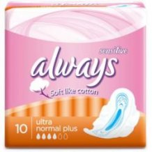 Always Ultra egészségügyi betét 10db Sensitive Normál+