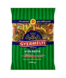 Gyermelyi Vita Pasta 500g Zöldséges orsó durum tészta