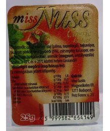 Missnuss mogyorókrém 25g