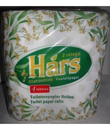 Hárs toalettpapír 2 rétegû 4 tekercses illatosított aroma