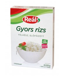 Reál elõgõzölt fõzõtasakos rizs 250g (2x125g)