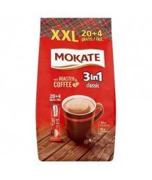 Mokate 3:1 instant kávé XXL (20+4)*17g barnacukorral