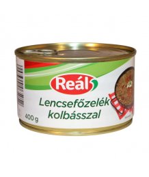 Reál készétel 400g lencsefõzelék kolbásszal