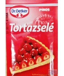 Dr. Oetker tortazselé 12g piros