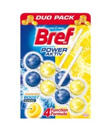 Bref Power Aktiv toalett frissítõ 2x50g Lemon/citromos