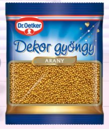 Dr. Oetker dekor gyöngy 30g arany